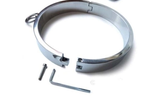 Heavy Stainless Steel Collar XL - Steel Sex Toys