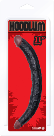 Hoodlum 11 Inch Double Ender Dong - Black Realistic Dildos