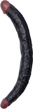 Hoodlum 11 Inch Double Ender Dong - Black Realistic Dildos