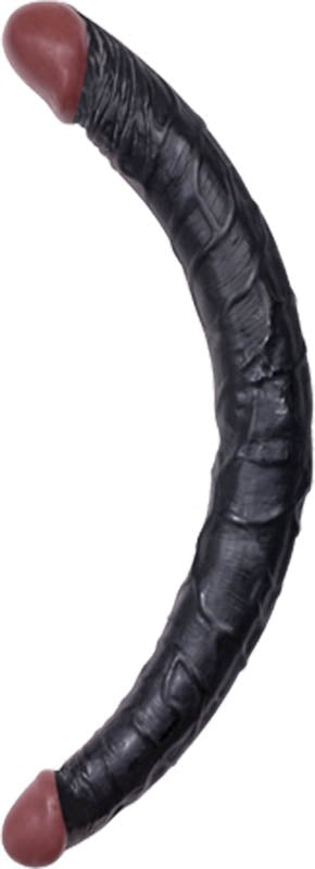 Hoodlum 14" Double Dong Black - Realistic Dildos