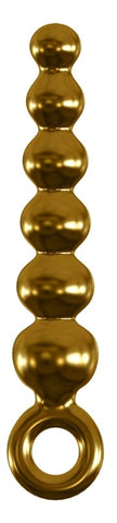 Pipedream Icicles Gold Edition G06 Glass Anal Beads - Glass Sex Toys