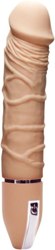 Infinite Desire 7" Silicone Vibrator with 10 Rhythms Flesh - Realistic Dildos