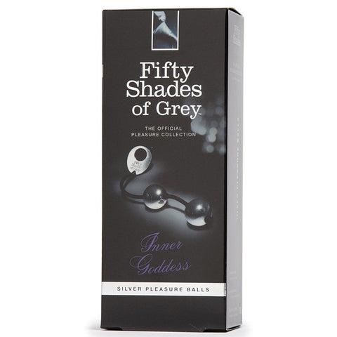 Inner Goddess Silver Pleasure Anal Beads and Balls - Love Eggs and Kegel Exercisers