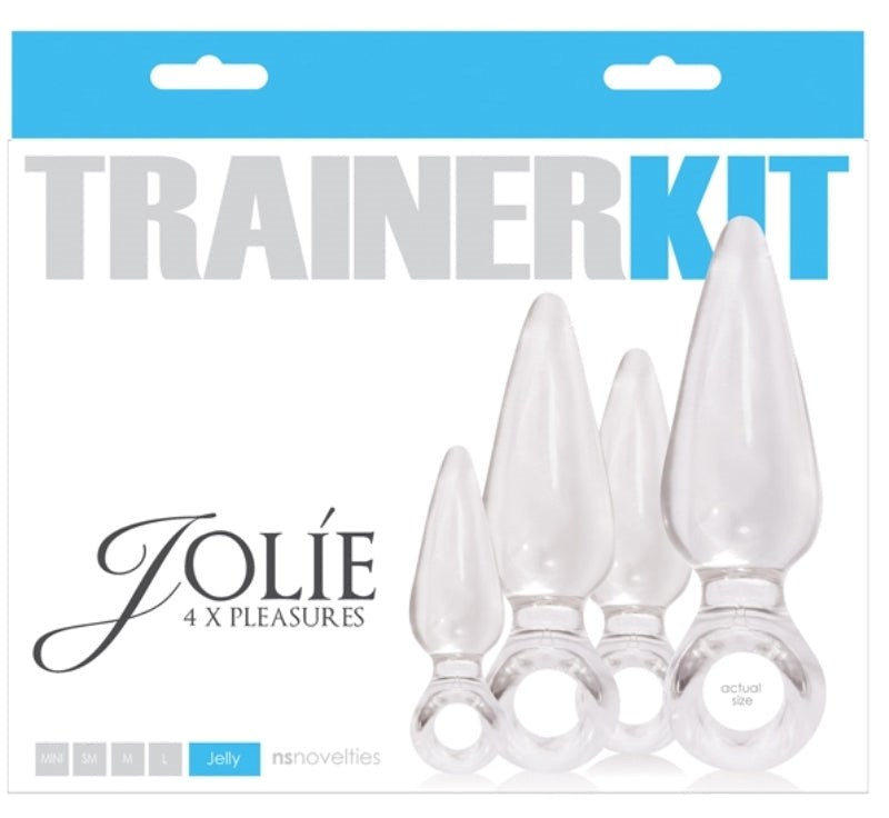 Jolie Trainer Kit - Clear Butt Plug Set Sex Kits