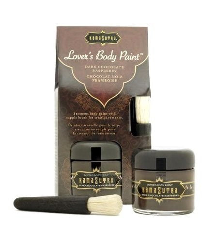 Kama Sutra Lovers Body Paint Dark Chocolate Raspberry Massage Oils and Lubricants