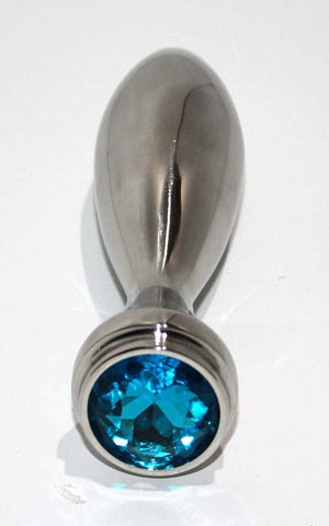 Little Boy Jewelled Small Anal Plug Rose Quartz - Steel Sex Toys