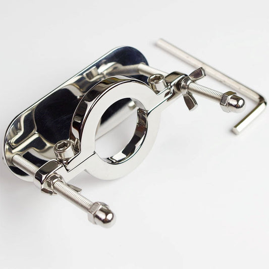 Male Scrotum Fixture Ball Crusher - Steel Sex Toys