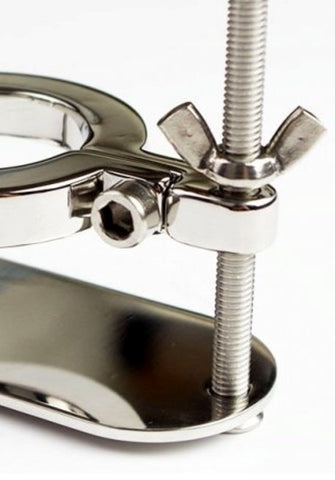 Male Scrotum Fixture Ball Crusher - Steel Sex Toys