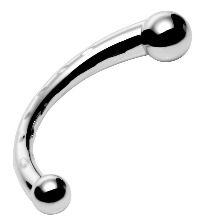 Masters Series The Chrome Crescent Dual Ended Dildo Double Ender