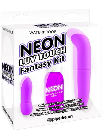 Pipedream Neon Luv Touch Fantasy Couples Sex Kit Purple - Sex Kits
