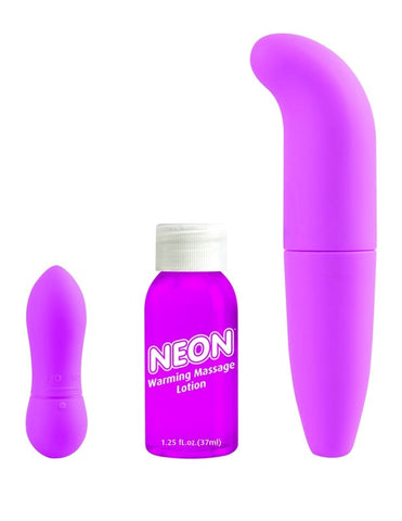 Pipedream Neon Luv Touch Fantasy Couples Sex Kit Purple - Sex Kits