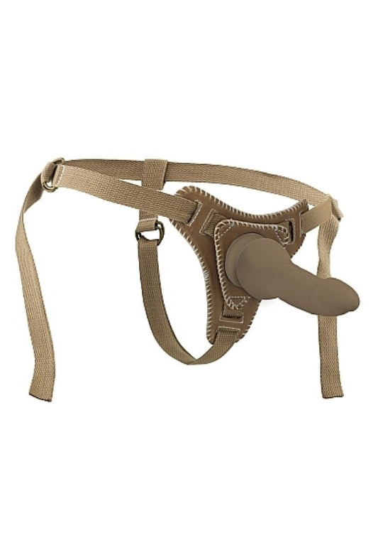 Ouch! Strap-On Sex Toy With Straps Mocca - Strap On Sextoys