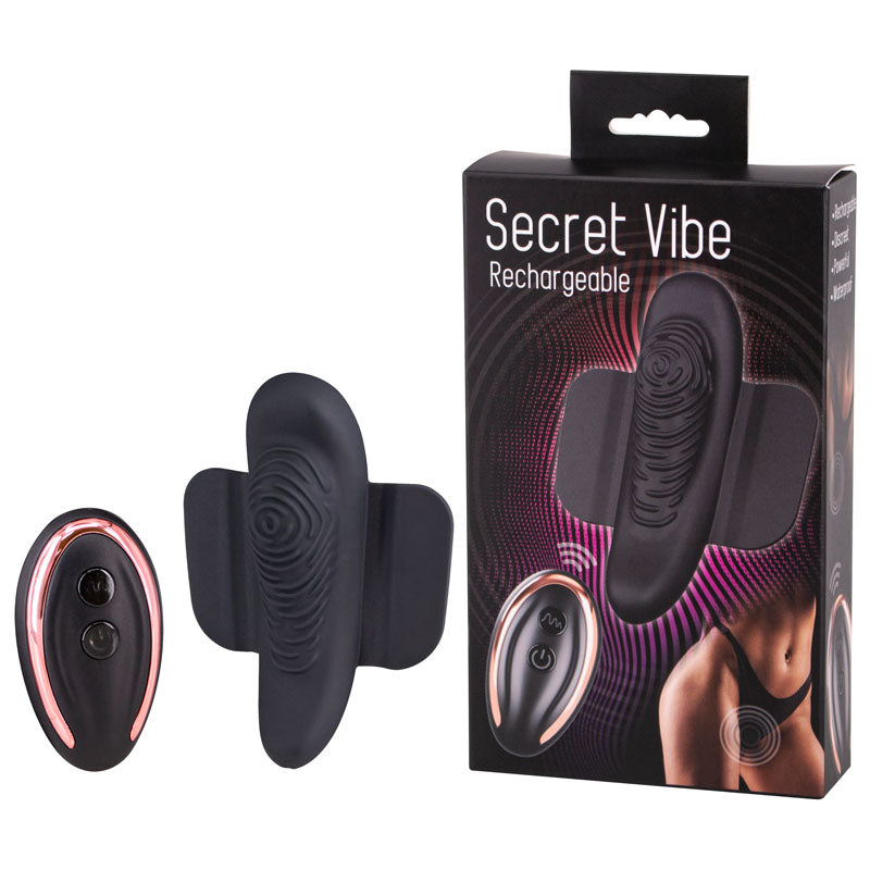 Seven Creations Secret USB Rechargeable Remote Controlled Panty Vibrator Black Remote Control Vibrators