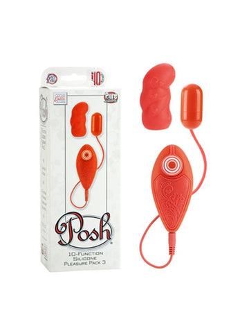 Posh 10 Function Silicone Pleasure Pack 3 - Love Eggs and Kegel Exercisers