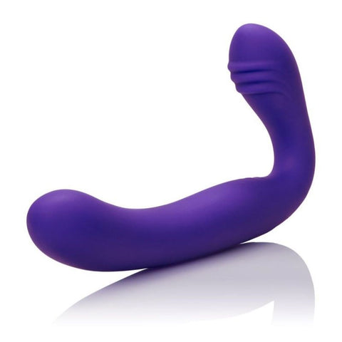 Rechargable Silicone Love Rider Strapless Strap-On Purple - Strap On Sextoys