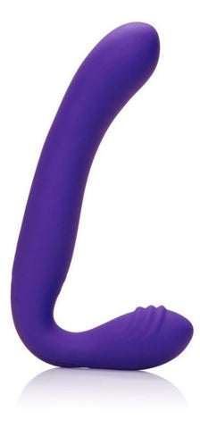 Rechargable Silicone Love Rider Strapless Strap-On Purple - Strap On Sextoys