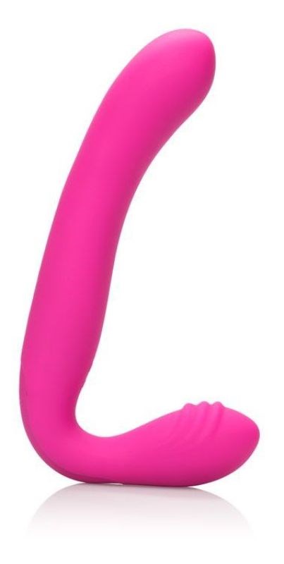 Rechargeable Silicone Love Rider Strapless Strap-On Pink Strap On Sextoys