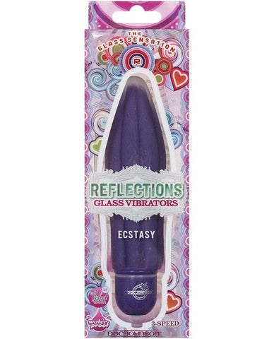 Doc Johnson Reflections ECSTASY Adult Glass Vibrator - Glass Sex Toys