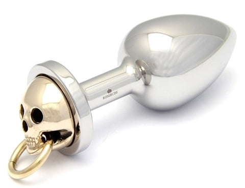 Rosebuds Luxe Skull Flash Gold Medium - Steel Sex Toys