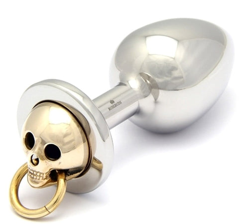 Rosebuds Luxe Skull Flash Gold Medium - Steel Sex Toys