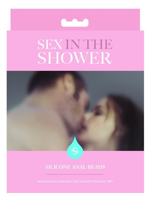 Sex In The Shower Blue Silicone Anal Beads - Anal Beads and Balls
