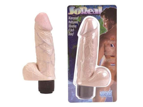 So Real 6 Inch Realistic Vibrating Dong - Realistic Dildos