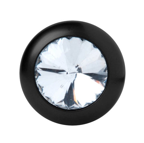 Spade Petite Jewel Aluminum Anal Plug - Steel Sex Toys