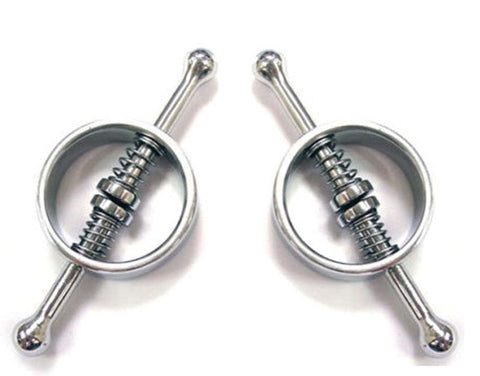 Spring Loaded Nipple Clamps - Breast and Nipple Toys
