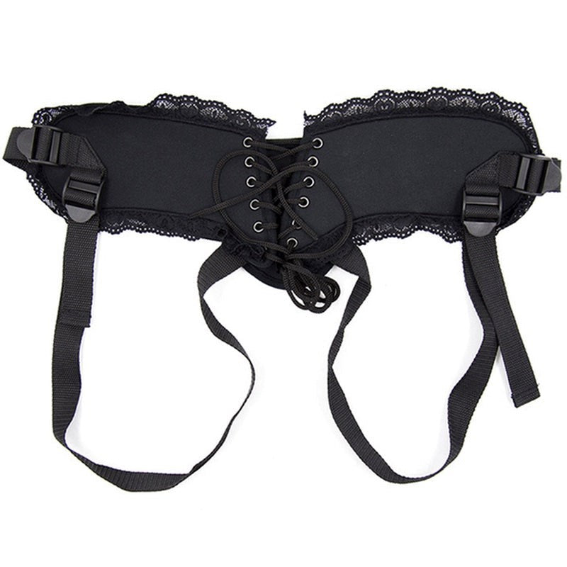 Strap-On Harness With Lace Back Strap On Sextoys