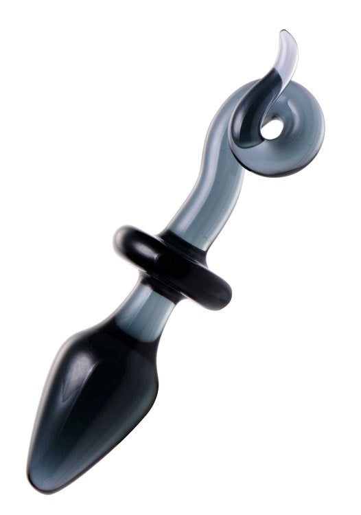 Swine Pig Tail Glass Anal Plug - Glass Sex Toys