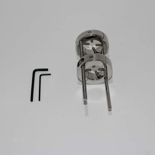 The Ball Bruiser Ball Steel Stretcher - Steel Sex Toys