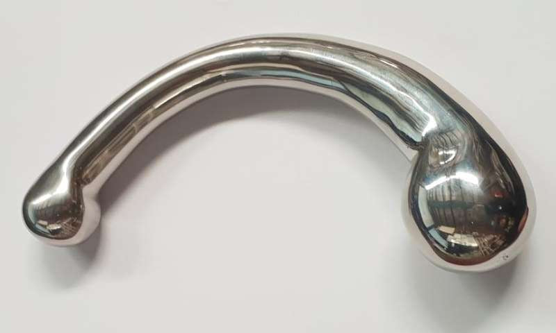 The Chrome Crescent Double Ended Dildo Double Ender