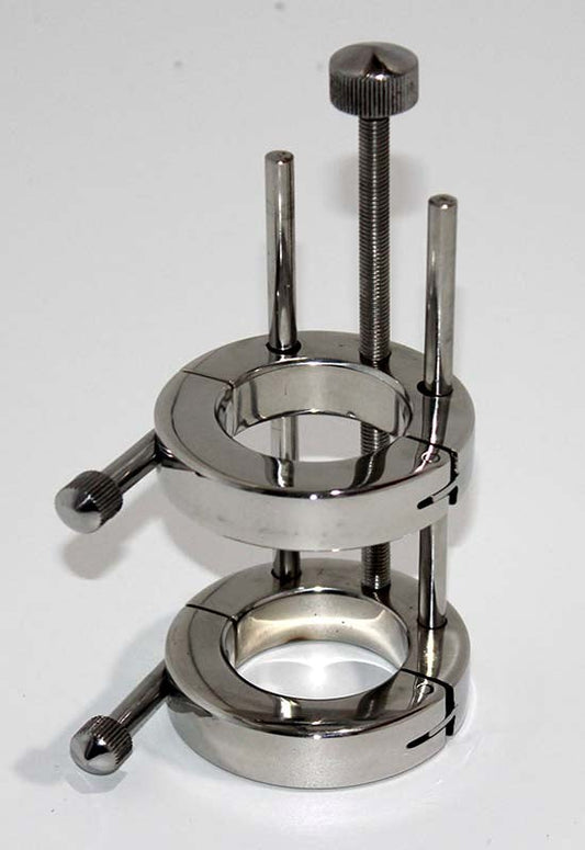 Torture Well Ball Stretcher - Steel Sex Toys