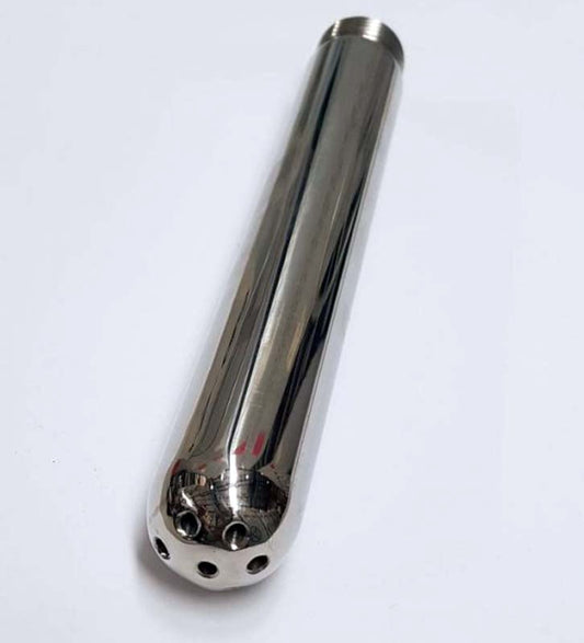 Unisex Ringed Shower Head Douche - Steel Sex Toys