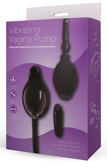 Vibrating Vagina Pump Black Pussy And Clit Toys