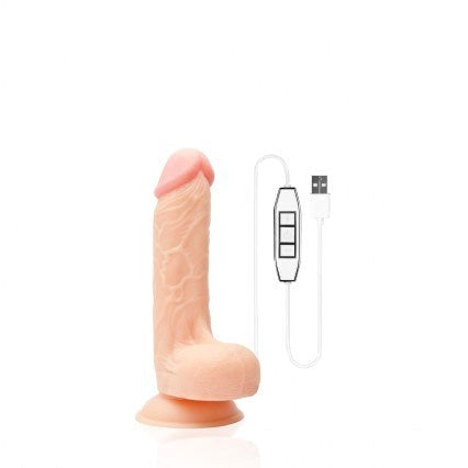 Wet Temper 7.5 inch Curved Vibrating Dong Realistic Dildos