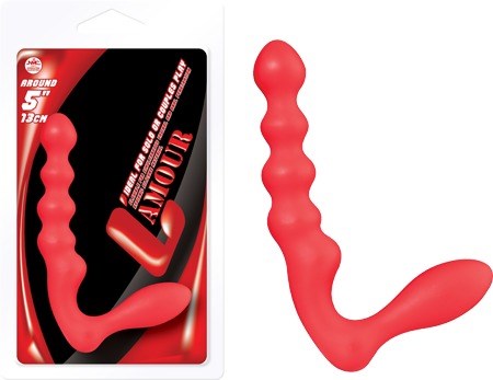 L'Amour 5" L Shape Double Dong - Double Ender