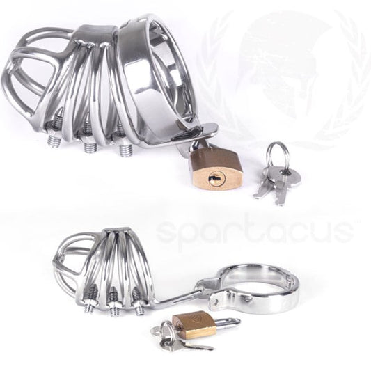 Spartacus Enterprises Stainless Steel Chastity Cage - Male Chastity