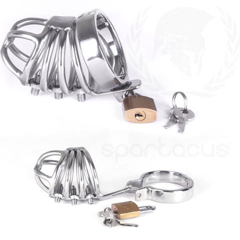 Spartacus Enterprises Stainless Steel Chastity Cage - Male Chastity