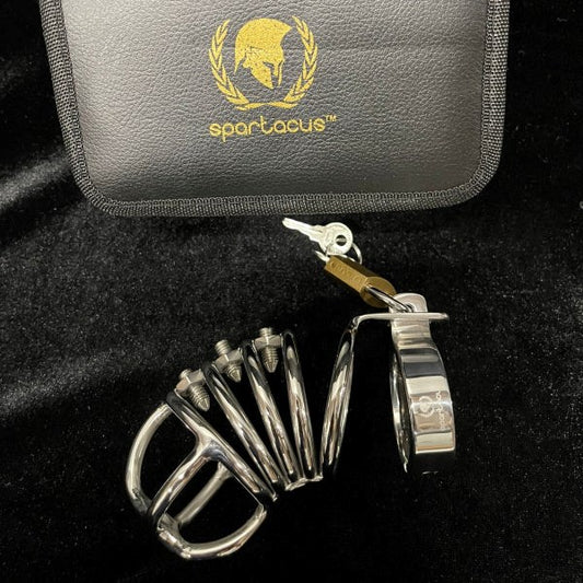 Spartacus Enterprises Stainless Steel Chastity Cage - Male Chastity