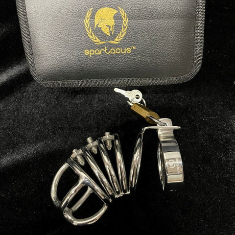 Spartacus Enterprises Stainless Steel Chastity Cage - Male Chastity