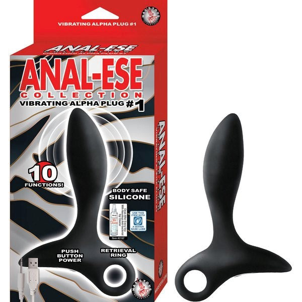 ANAL-ESE Vibrating Alpha Plug No. 1 - Push Button Operated Prostate Toys