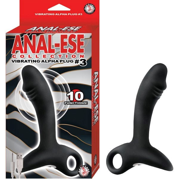 ANAL-ESE Vibrating Alpha Plug No. 3 - Silicone Prostate Toys