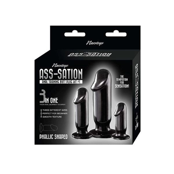 ASS-SATION 3 Piece Training Butt Plug Kit Number 1 Butt Plugs