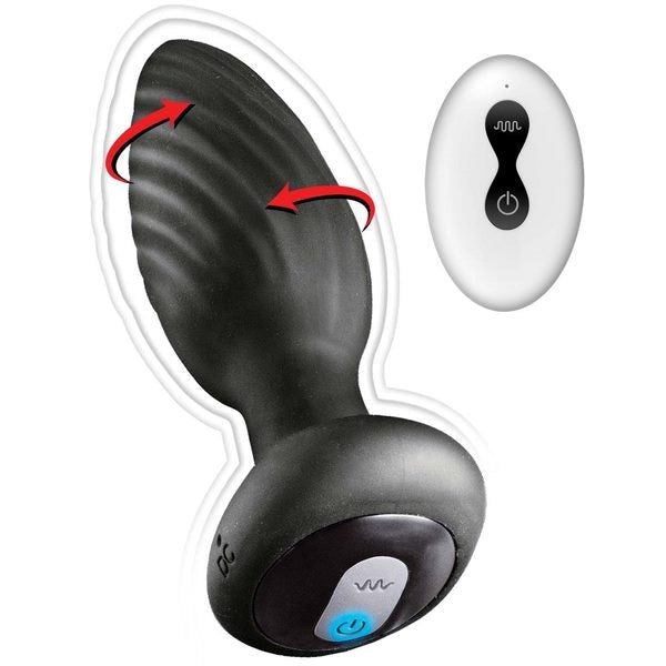 ASS-SATION Remote Vibrating and Rotating Anal Plug Butt Plugs