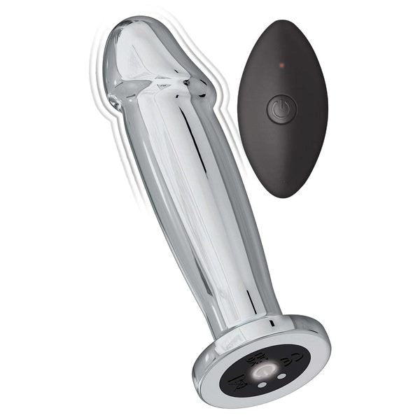 ASS-SATION Remote Vibrating Metal Anal Ecstasy Anal Vibrators