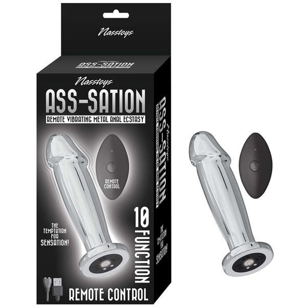 ASS-SATION Remote Vibrating Metal Anal Ecstasy Anal Vibrators