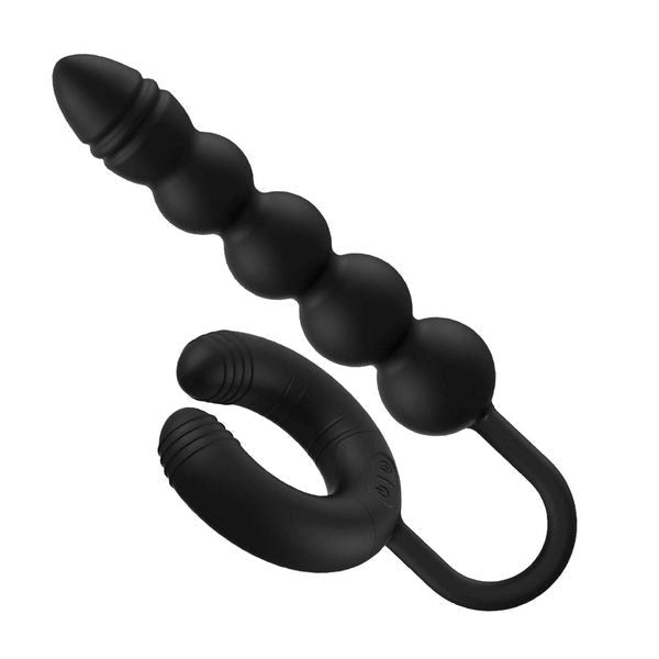 ATOMIC Dual Exciter C-Ring With Flexible Bead Prostate Plug Prostate Toys