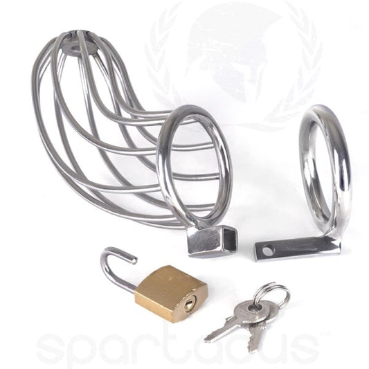 Spartacus Bird Cage - Premium Stainless Steel Chastity Device - Male Chastity