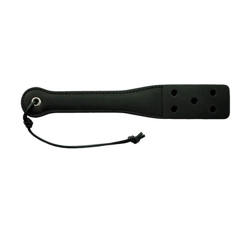 Spartacus Enterprises - 12-inch Black Latigo Leather Slapper - Paddles And Slappers